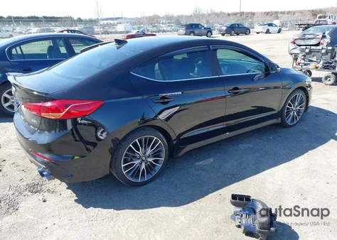 2018 Hyundai Elantra Sport z USA, uszkodzony, nr VIN KMHD04LB1JU483428